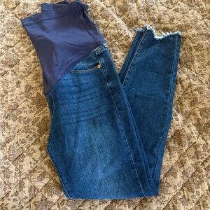 Pinkblush Dark Blue Skinny Maternity Jeans